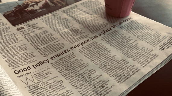 Good policy ensures that everyone has a place to call home