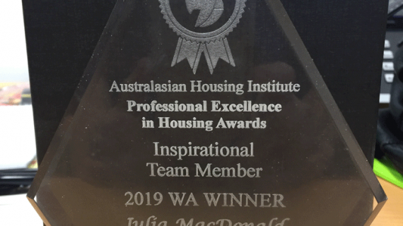 Staff member wins sector award