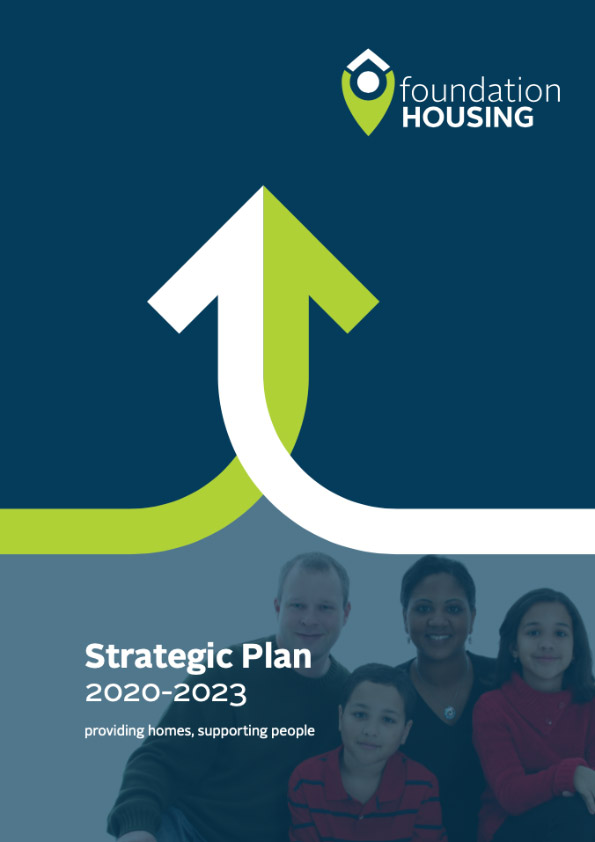 Cover image of the Foundation Housing Strategic Plan 2020-2023