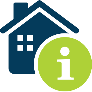 An icon of a house depicting household information